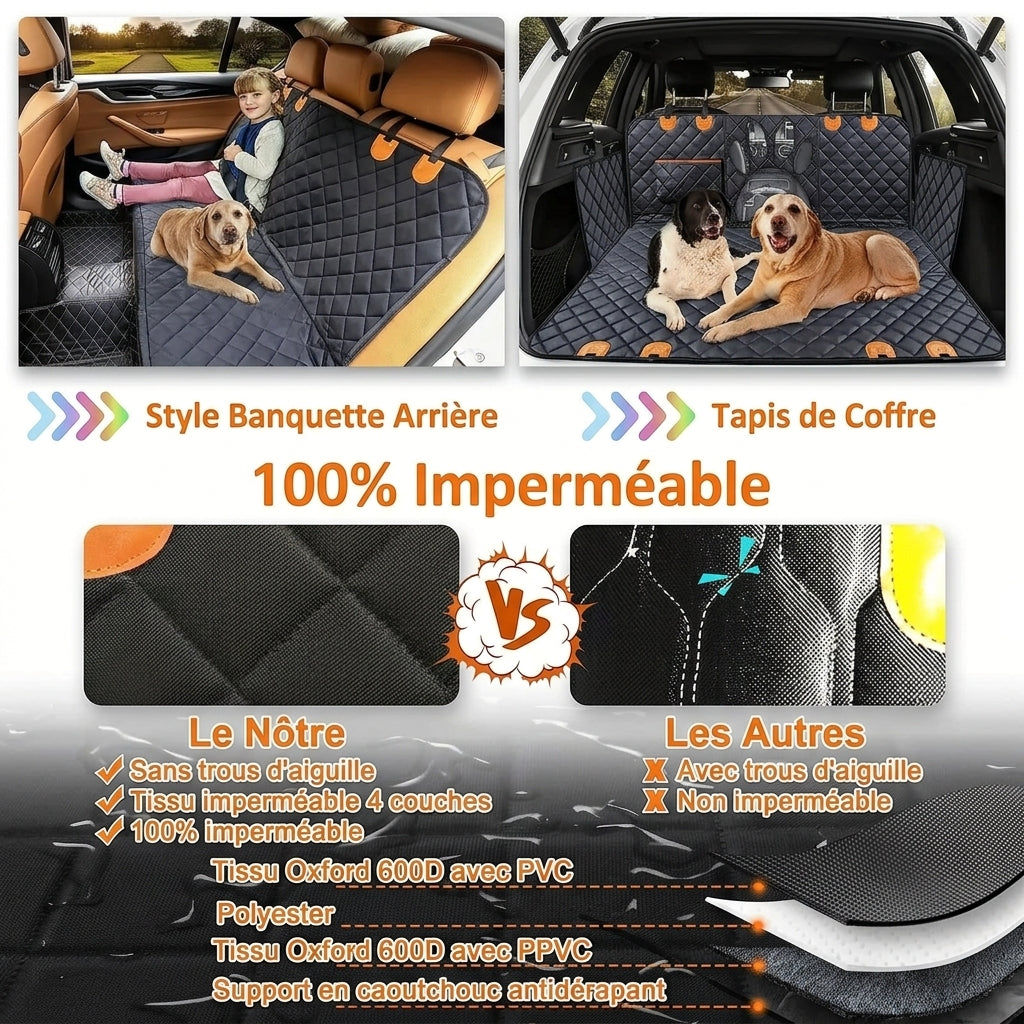 Housse de siège auto universelle 100% imperméable pour animaux