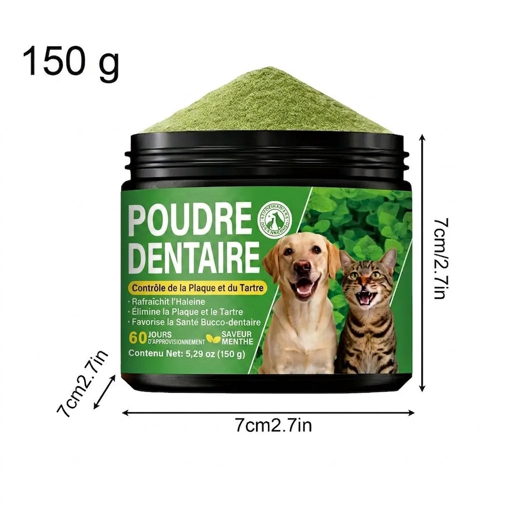 Poudre dentaire pour chien 150g - Anti-mauvaise haleine